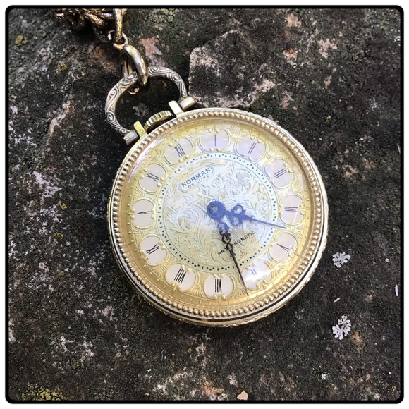 Vintage Norman DeLuxe watch necklace - Picture 2 of 6